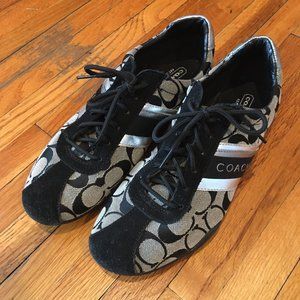 Black Coach Sneakers - Size 8.5